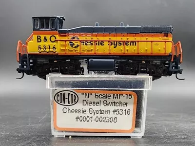 Con-Cor MP-15 Switcher N Scale Chessie Systems B & O 5316 Railroad  • $99.99