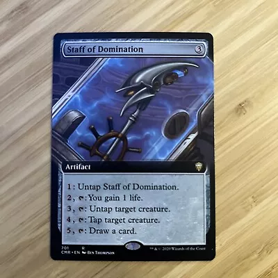 Staff Of Domination Extended Art R M/NM Commander Legends MTG • $0.99