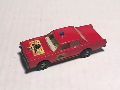 Vintage Matchbox No. 59 Or 73 Mercury Red Fire Chief Car By Lesney • $4.99