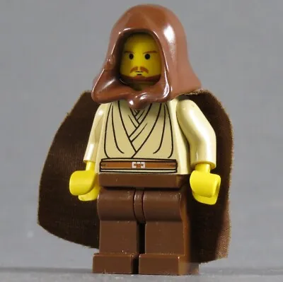 £17.57 • Buy LEGO® STAR WARS™ Figure Qui-Gon Jinn Yellow Head Minifigure SW0027 7171 Cape Hoody