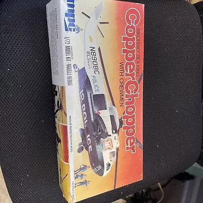 $10 • Buy MPC Copper Chopper SIKORSKY SEAKING W/crewmen 1/72 Model Kit #2-0233