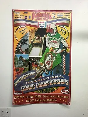   BMX Knotts Berry Farm VANS HUTCH HARO   BANNER 3ft X 2ft • $35