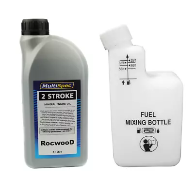 1 Litre Of 2 Stroke Oil And Fuel Petrol Mixing Bottle Ideal For Makita Chainsaw • £9.99