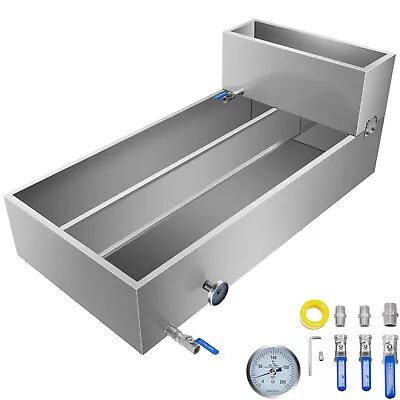 2'x4' Divided Flow Maple Syrup Pan W/ Tank Sap Evaporator Stainless Steel 18ga • $399.99