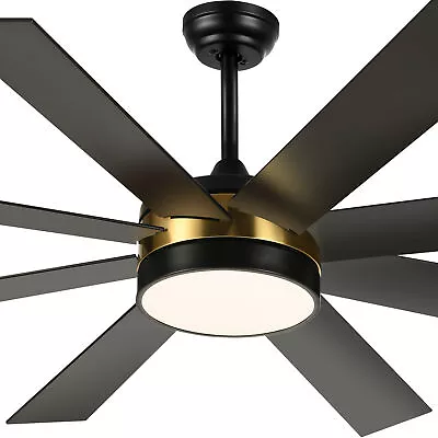 60 Inch Ceiling Fan With Light And Remote/APP Control Modern Smart Ceiling Fan • $145.99