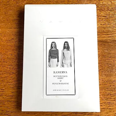 Named Kanerva Ladies Shirt Top Blouse Peplum Button Back Sewing Pattern • £6.97