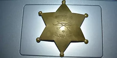 Vintage Brass Police Badge-indian Police Arizona Terr • $29.95