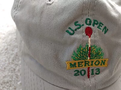 Golf US Open Merion 2013 Golf Club USGA Member Baseball Hat Cap Adj Khaki • $8