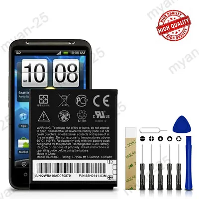 $12.99 • Buy New HTC Inspire 4G BD26100 MyTouch HD PD98120 Battery 35H00141-03M 1230mAh Tools