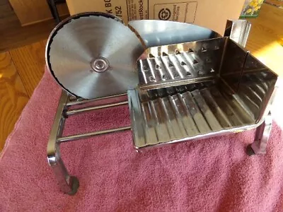 Vintage 1950s-60s Rival Protect-O-Matic Food Slicer Manual Hand-cranked • $24.95