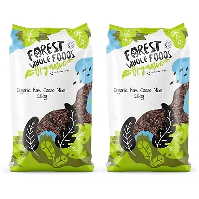 Organic Raw Cacao Nibs 500g -Forest Whole Foods • £13.69