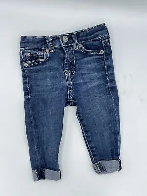 Seven 7 For All Mankind EUC 18M UNISEX Toddler Skinny Jeans Adjustable Waist • $9.99