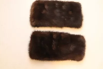 Pair Of MINK Fur Cuffs - Vintage • $95