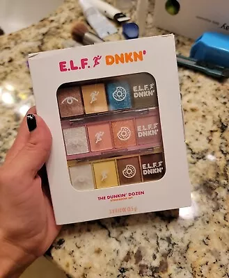 ELF Cosmetics X Dunkin DNKN The Dunkin' Dozen Eyeshadow Palette 1 Dozen Shades  • $26