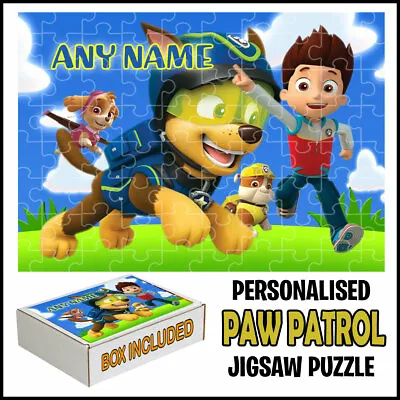 Personalised Paw Patrol Jigsaw Puzzle-Best Gift For Fans - Add Any Name-PZ92 • £11.99