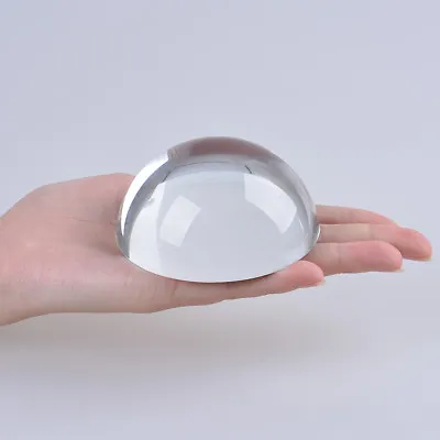 $11.95 • Buy Paperweight Magnifier Mirror Crystal Clear Dome Magnifying Glass For Map 80mm