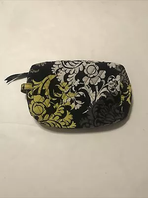 Vera Bradley Makeup Bag Baroque Pattern Black Green Clean 3724 • $18.74