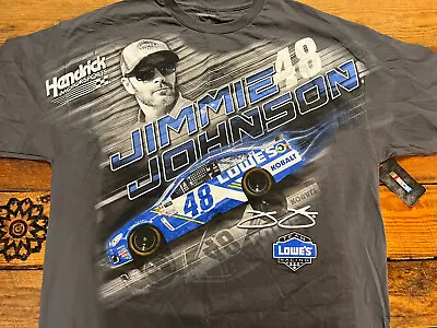 Jimmie Johnson #48 Total Print Tee 2XL NASCAR ALL OVER PRINT Graphic Tee AOP NWT • $28.99