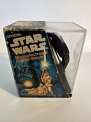 Star Wars Vintage 1977 Texas Instruments Microelectronic Digital Watch Packaging • $84.99