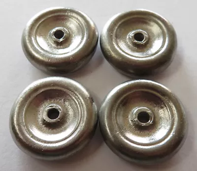 4 Cast Metal Replacement Disc Wheels For  Arcade Toy Vehicle  7/8   Diameter • $17.25