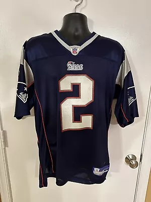 NFL Reebok Equipment New England Patriots # 2 Doug Flutie Throwback Jersey Large • $25