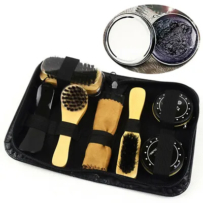 $9.88 • Buy Cleaning Brush Shine Care Kit Polish Brush Set Kit Shoes Care Shoe Cleaning Boot