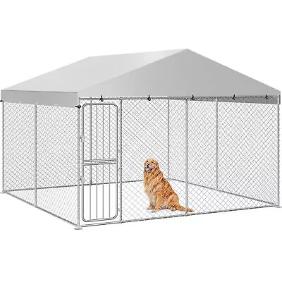 10 X 10FT Outdoor Pet Dog Run House Kennel Cage Enclosure With Cover Playpen • $249.99