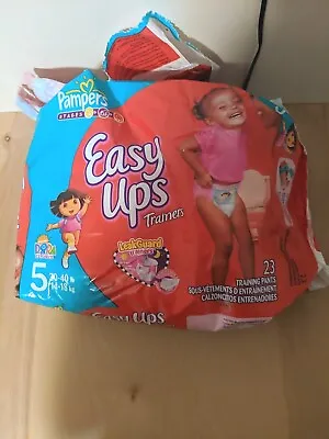 2 Vintage Easy Ups Dora The Explorer Diapers Size 5 From 2008! • $8