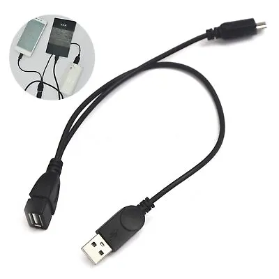Micro USB Host OTG Cable With USB Power For Cell Phone Mobile HDD Data Transfer • $9.96