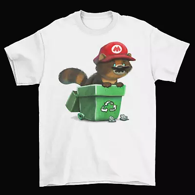 Super Mario Tanooki T-Shirt Unisex Adult Sizes Raccoon Nintendo Trash Panda New • $14.99