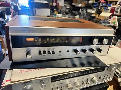 SHERWOOD S-7100 AM/FM Stereo Receiver Wood Cabinet Vtg Original  CONDITION!! • $180