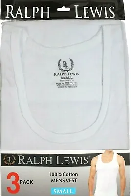 £8.99 • Buy Men's Vests 100% Cotton White OR Assorted Colours ALL Sizes S/M/L/XL/XXL | LOT 
