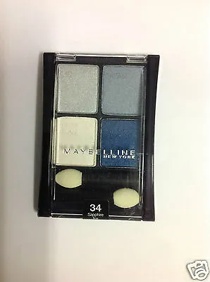 Maybelline Expert Wear Quad Eye Shadow SAPPHIRE ICE #34 NEW. • $14.41