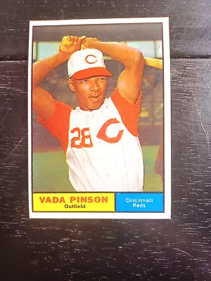 1961 Topps #110 VADA PINSON Cincinnati Reds Near Mint • $10