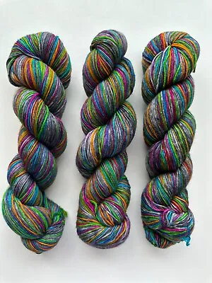 Superwash Merino WoolRainbow YarnHand Dyed YarnMerino Wool Yarn4 Ply Yarn • £16.99