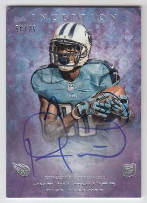 2013 Topps Inception Purple #118 Justin Hunter Autograph /75 • $7.20