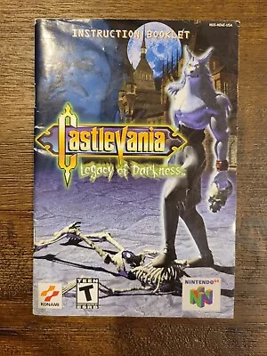 Castlevania Legacy Of Darkness N64 - Instruction Manual Booklet ONLY - Authentic • $79.95