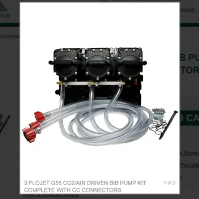 Flojet G55 Co2/air Driven Bib Pump Kit Complete With Cc Connectors • £280.15