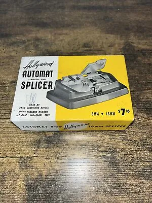 Vintage Hollywood Automat 8mm & 16mm Movie FILM SPLICER (In Original Box) • $14.99