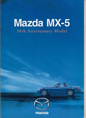 1999 MAZDA NB MX-5 10th ANNIVERSARY MODEL 2nd Gen 16p Australian Brochure MIATA • $25.65