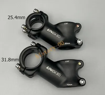 UNO Aluminum MTB Road XC Bike Handlebar Stem ±35° Bicycle Stem 25.4/31.8*60/70mm • $13.59