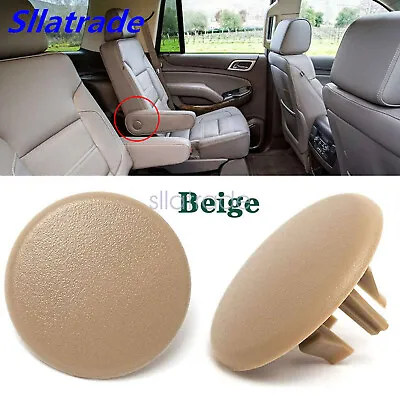 2PCS Beige Rear Armrest Seat Bolt Cover Cap Fit For 2007-2018 TAHOE GMC YUKON XL • $5.99