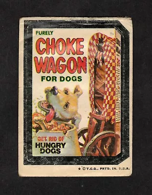 Choke Wagon 1973 Topps Wacky Packages Sticker 4th Series (LOW GRADE) • $29.99