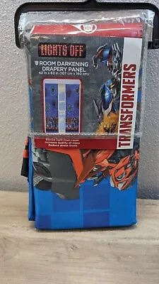 Transformers Thermal Blackout Curtain Panel Room Darkening Drapery Decor 42x63 • $29.99