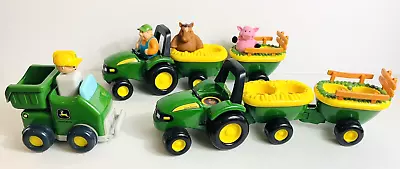 John Deere Musical Farm Tractors Animals Farmer Dump Truck Kid’s Outdoor Toys • $26.95