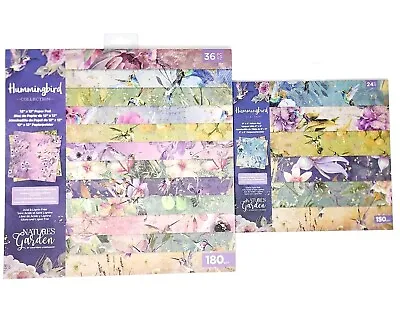 Nature's Garden Hummingbird Collection 12x12 Paper Pad8x8 Vellum Pad Lot Set • $39.99