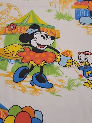 Vintage Mickey Mouse Twin Flat Sheet • $15