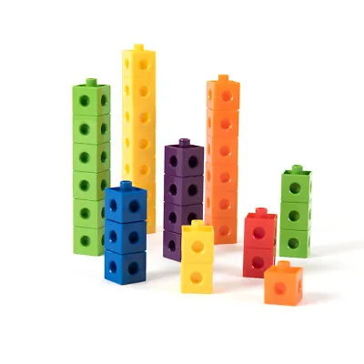 Maths Link Cubes Pack Of 50 Cubes  2cm X 2cm X 2cm Linking Counting Cubes • £6.75