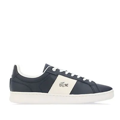 Men's Lacoste Carnaby Pro Lace Up Casual Trainers In Blue • £49.99