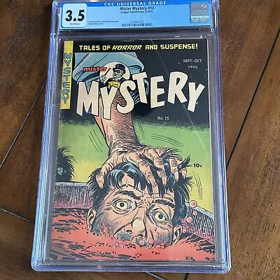 Mister Mystery #13 (1953) - PCH! Golden Age Horror! Bernard Baily! - CGC 3.5 • $1900